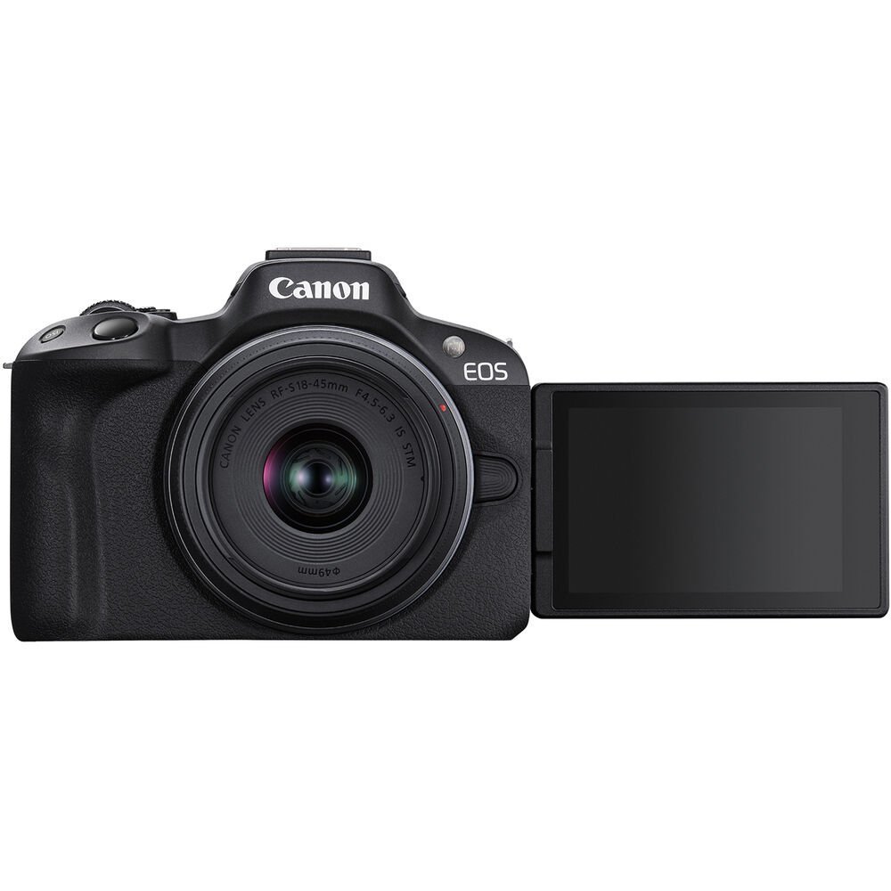 Canon EOS R50 Mirrorless Camera with 18-45mm and 55-210mm Lenses (Black) - Image 6