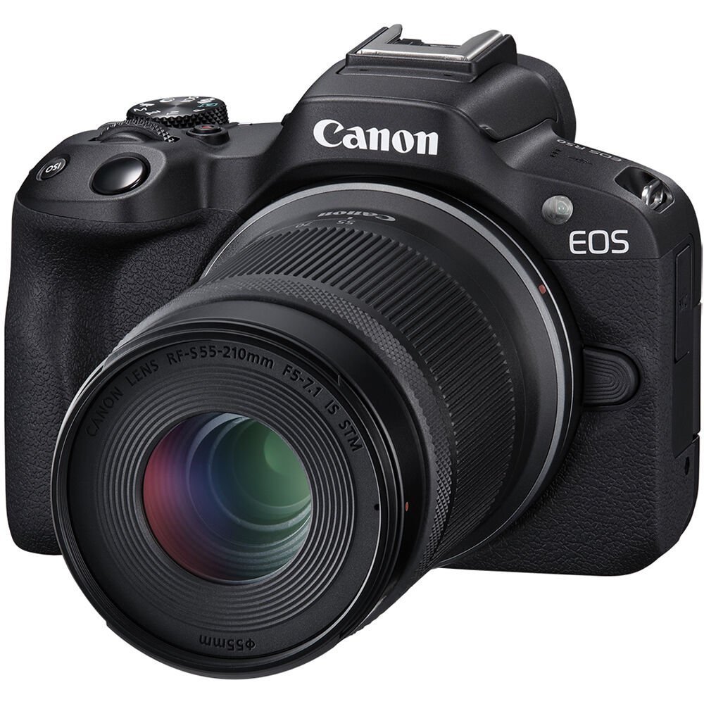 Canon EOS R50 Mirrorless Camera with 18-45mm and 55-210mm Lenses (Black) - Image 5